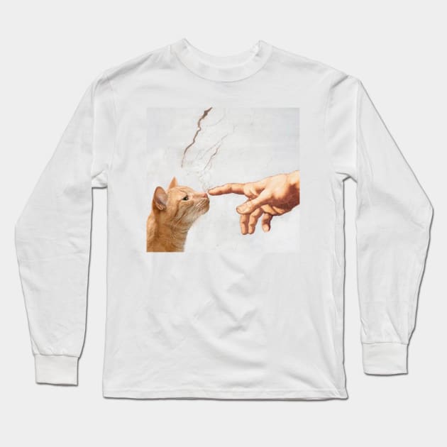 Creation of Adam miau Long Sleeve T-Shirt by BlackOcult